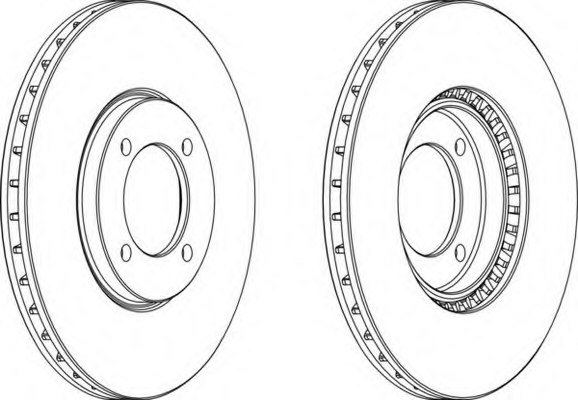 FERODO DDF299-1 Brake Disc